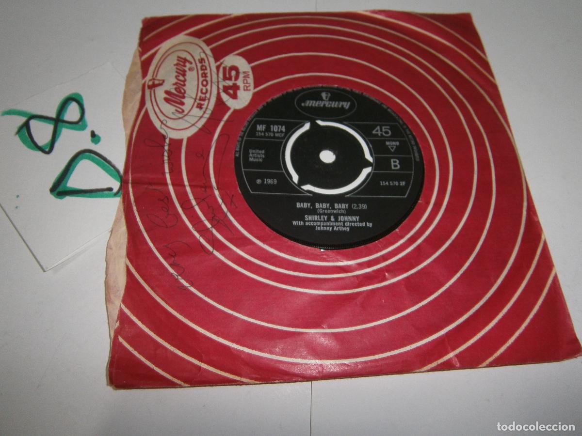 Discos de vinilo: ANTIGUO DISCO SINGLES VINILO - SHIRLEY & JOHNNY - Foto 2