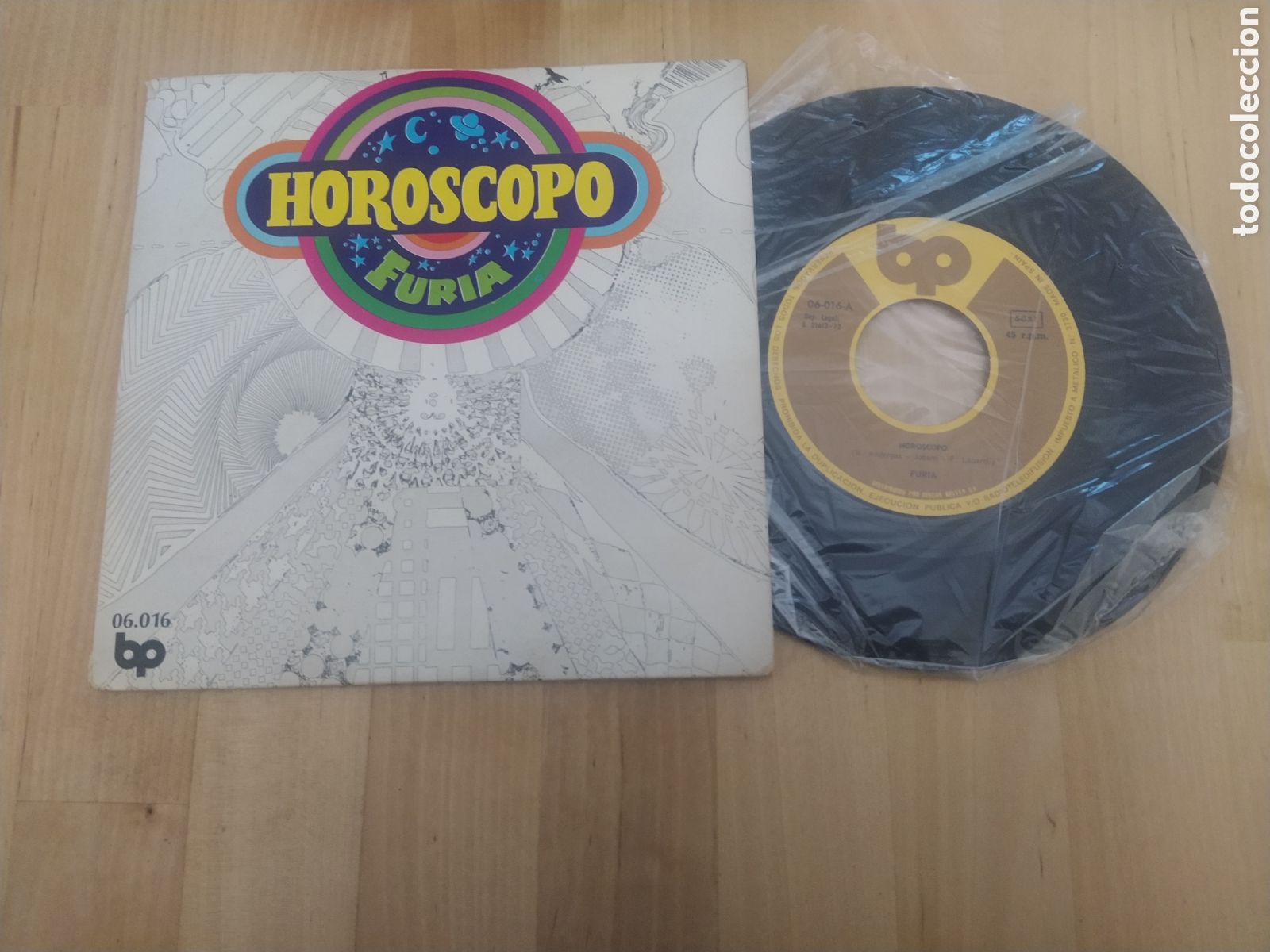 Discos de vinilo: FURIA - SINGLE HOR&Oacute;SCOPO/VUELVO AL HOGAR - Foto 1