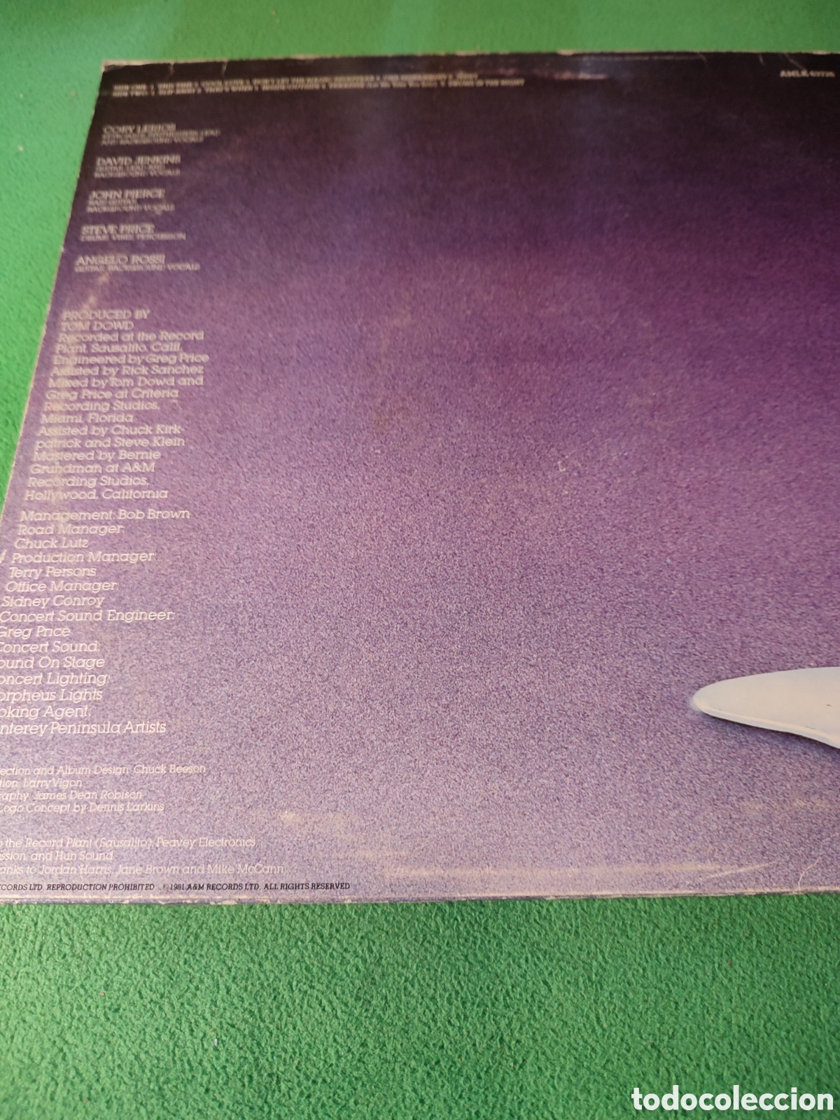 Discos de vinilo: Pablo Cruise - Reflector edici&oacute;n inglesa 1981 - Foto 2