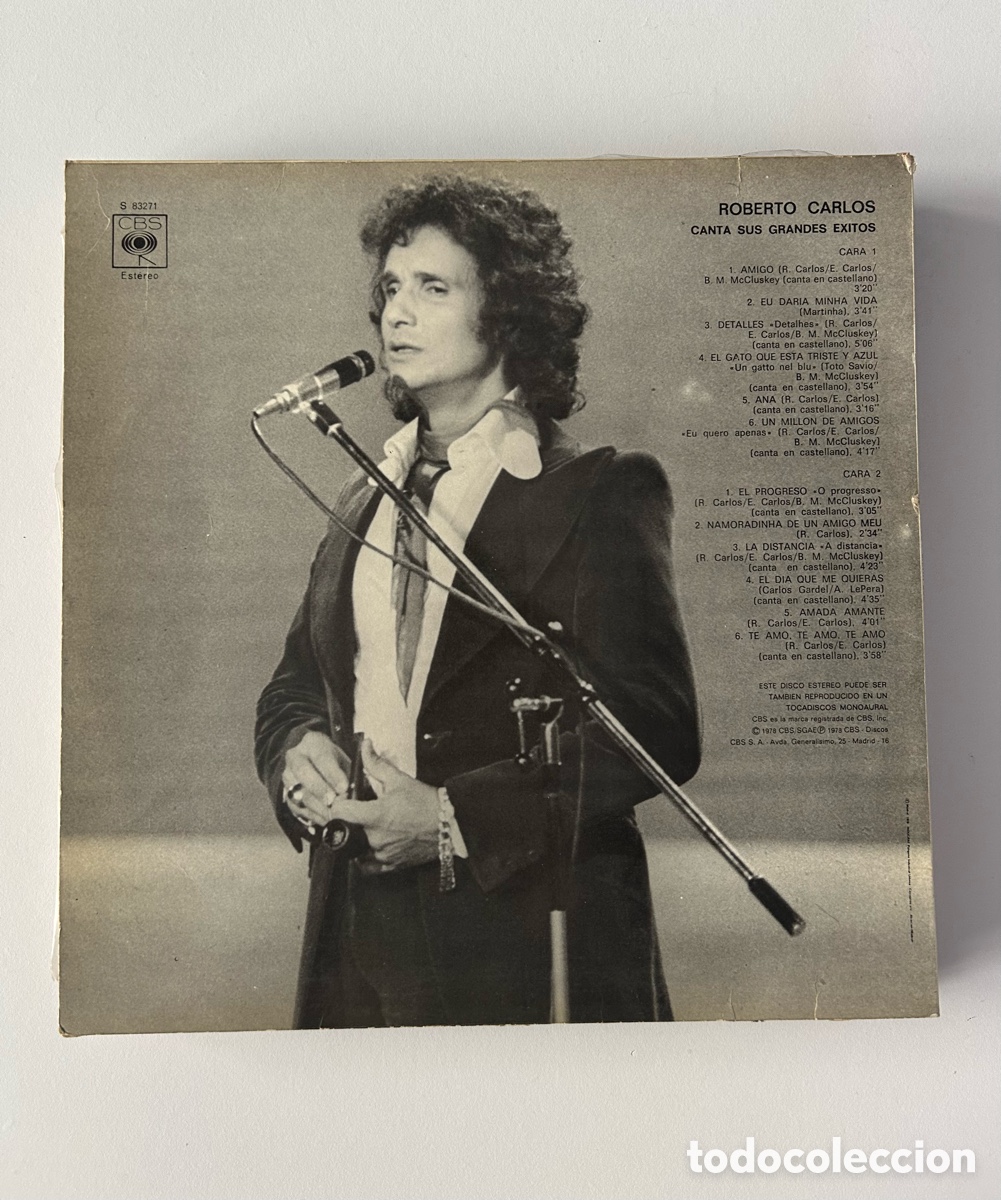 Discos de vinilo: Roberto Carlos &ndash; Canta Sus Grandes Exitos - Foto 2