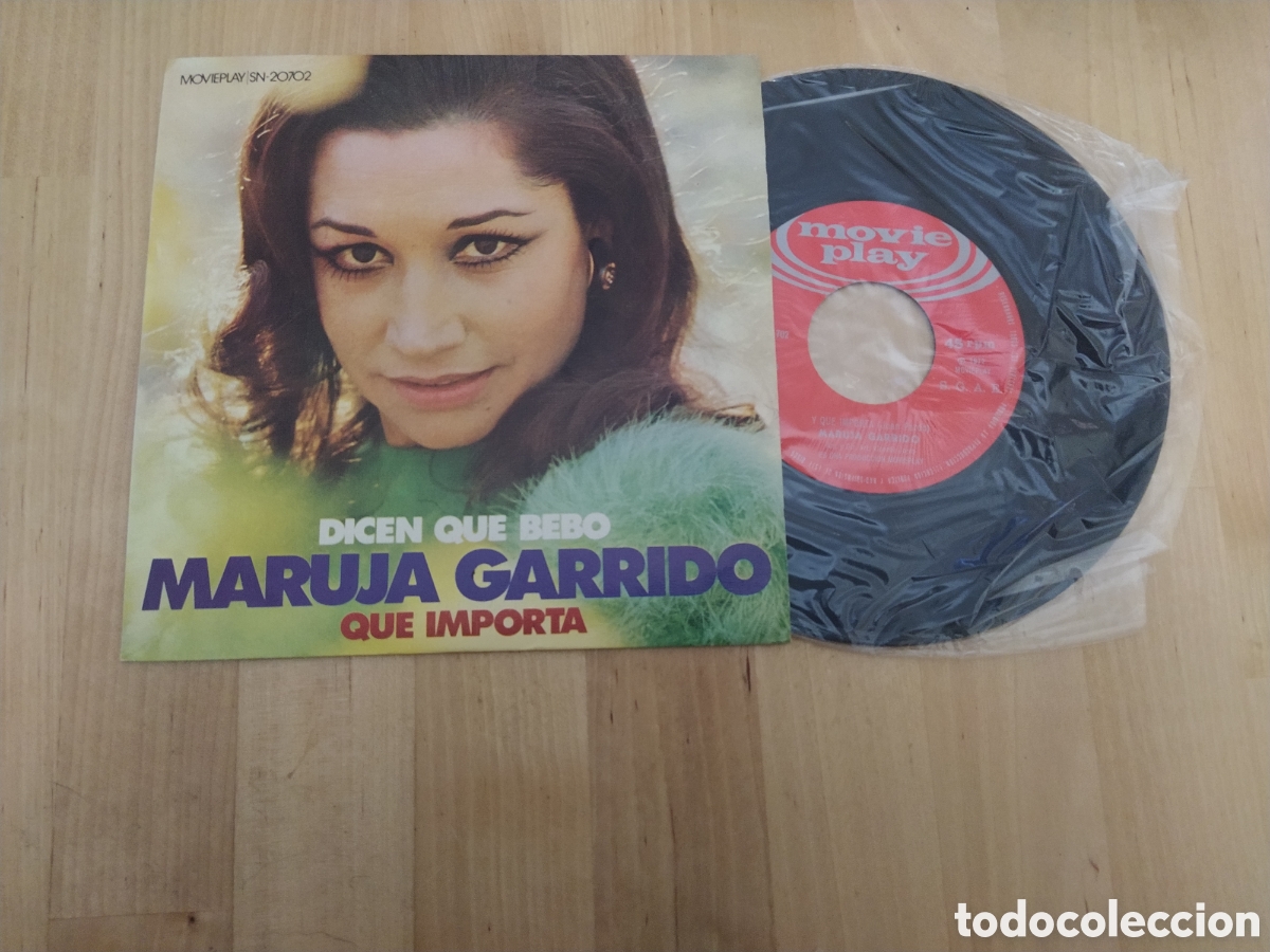 Discos de vinilo: MARUJA GARRIDO - SINGLE DICEN QUE BEBO/QUE IMPORTA - Foto 1