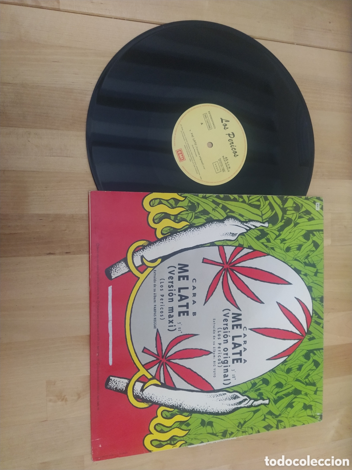 Discos de vinilo: LOS PERICOS - MAXI SINGLE ME LATE 1995 - Foto 2
