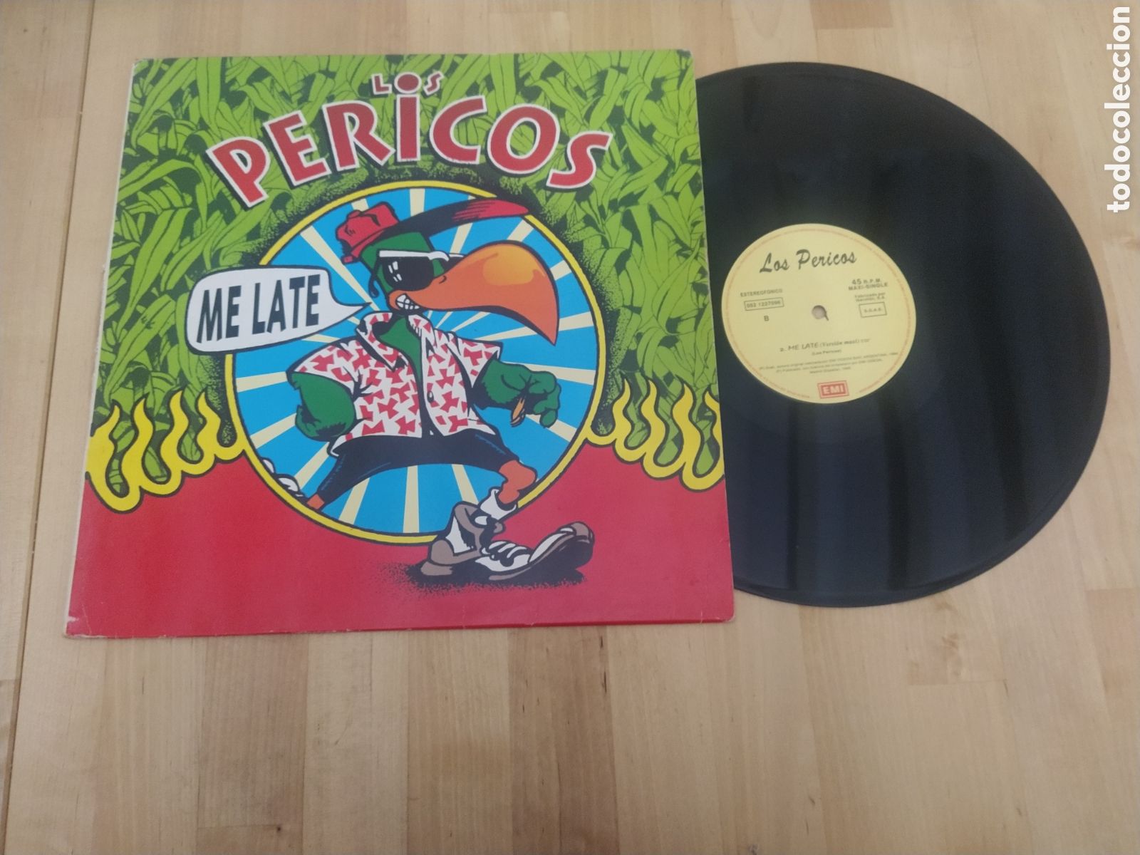 Discos de vinilo: LOS PERICOS - MAXI SINGLE ME LATE 1995 - Foto 1