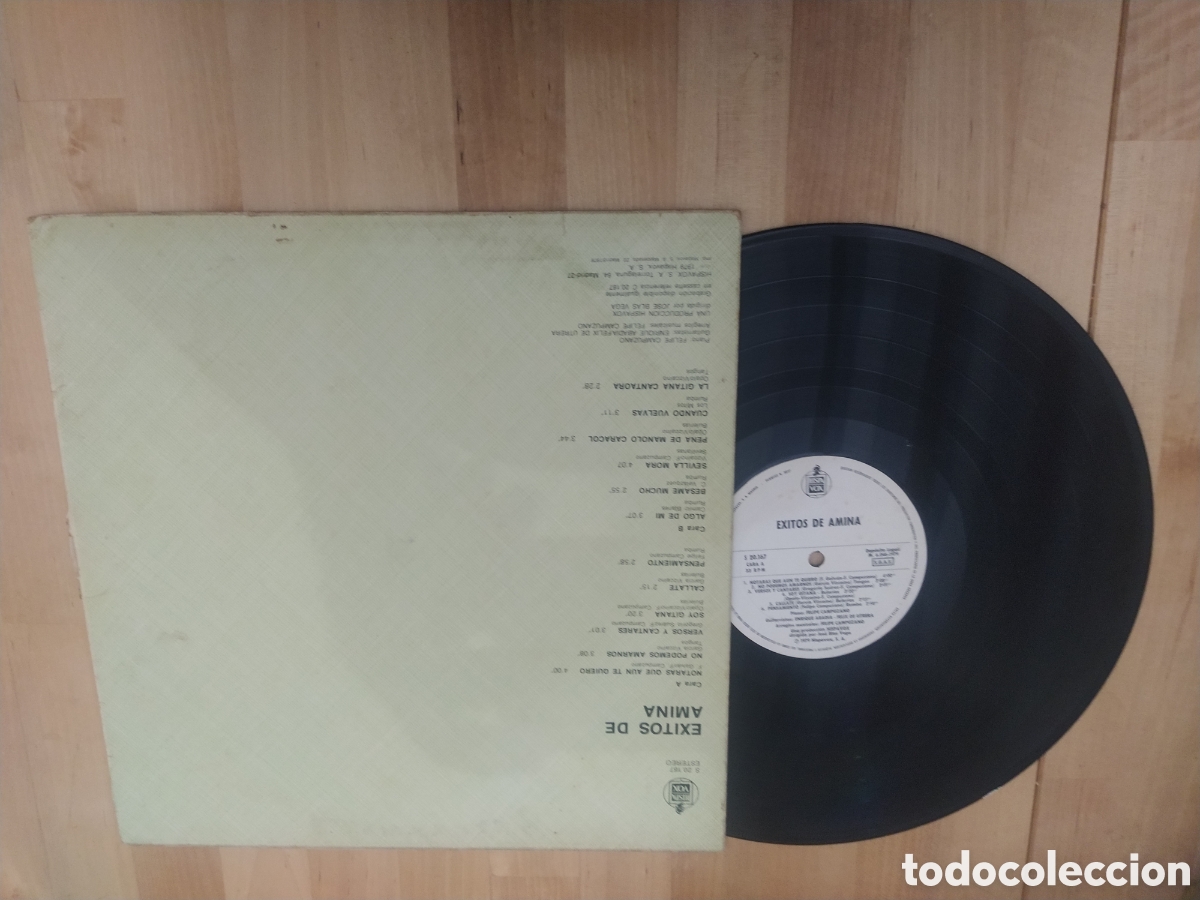 Discos de vinilo: LP AMINA - EXITOS DE AMINA - VERSION ORIGINAL - Foto 2