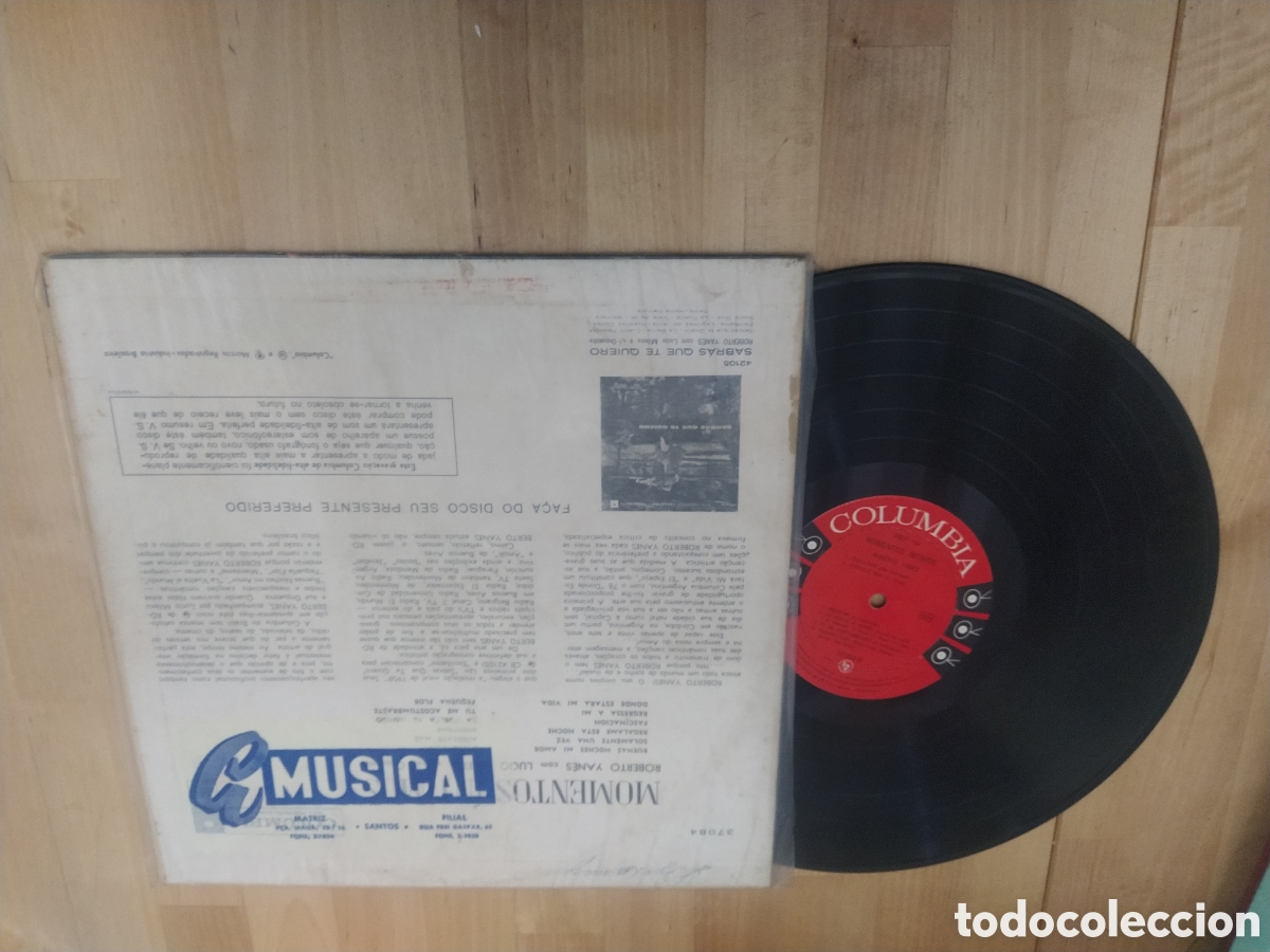 Discos de vinilo: LP MOMENTOS &Iacute;NTIMOS - ROBERTO YANES - Foto 2
