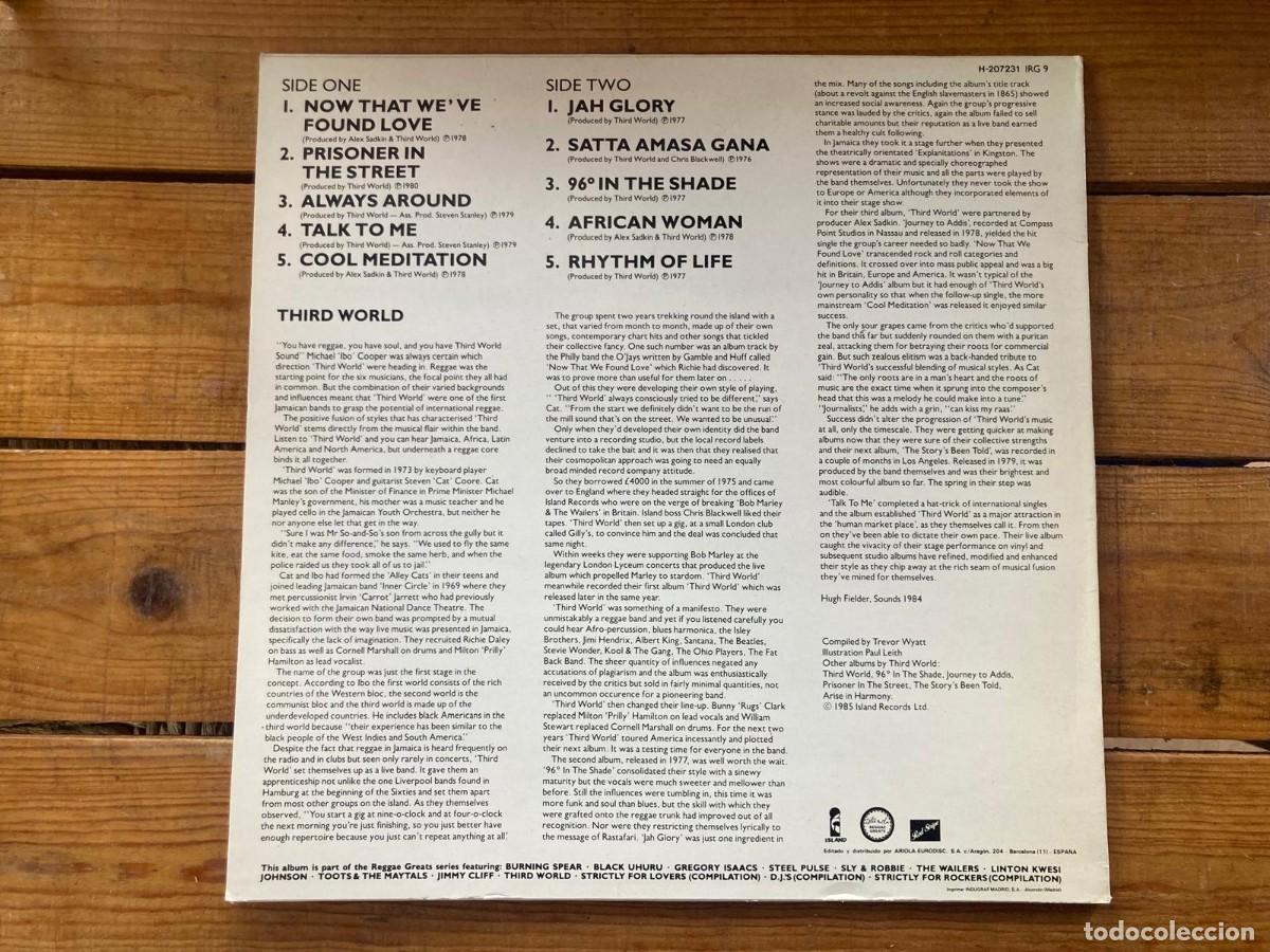 Discos de vinilo: THIRD WORLD - REGGAE GREATS - Foto 2