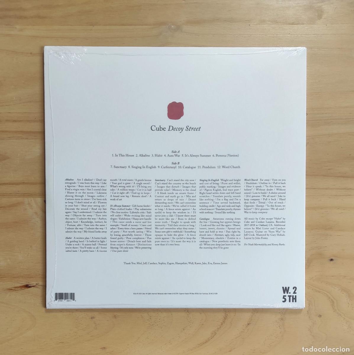 Discos de vinilo: Cube - Decoy Street (2019) LP Nuevo - Foto 2