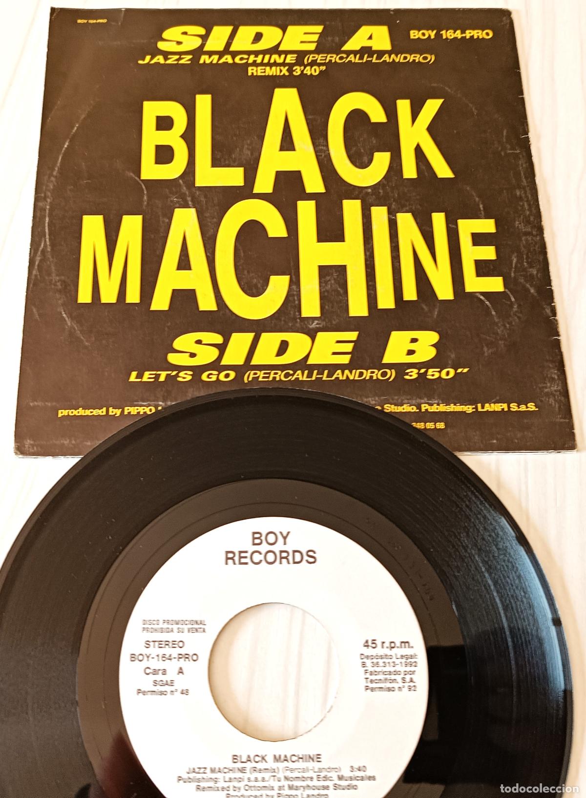 Discos de vinilo: BLACK MACHINE - JAZZ MACHINE BOY - 1992 PROMO - Foto 2