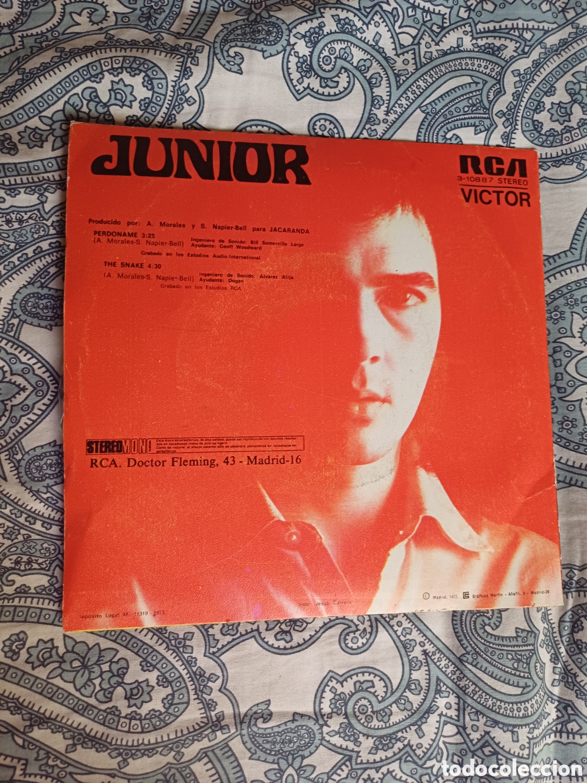 Discos de vinilo: Junior - Perdoname The Snake - single vinilo - Foto 2