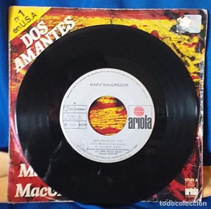 Discos de vinilo: DISCO VINILO SINGLE Mary Macgregor Dos amantes . Ariola - Foto 2