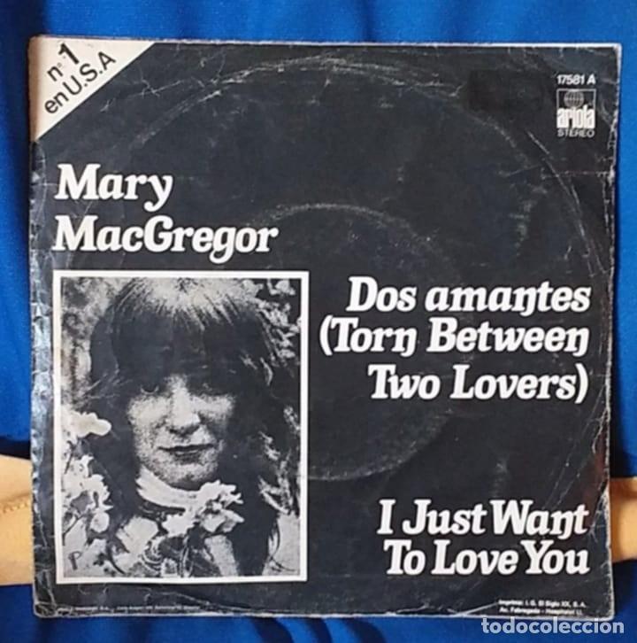 Discos de vinilo: DISCO VINILO SINGLE Mary Macgregor Dos amantes . Ariola - Foto 3