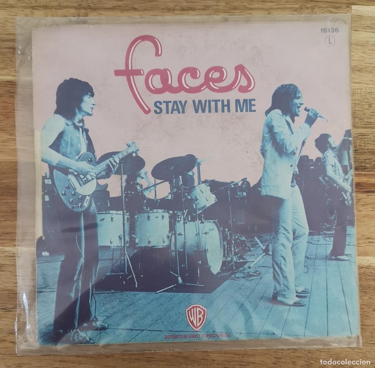 Discos de vinilo: CD SINGLE - FACES / STAY WITH ME - Warner Bros 1971 - Foto 1