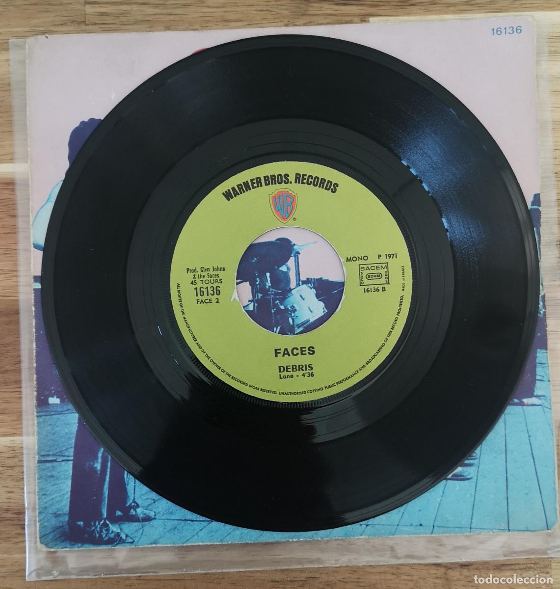 Discos de vinilo: CD SINGLE - FACES / STAY WITH ME - Warner Bros 1971 - Foto 3