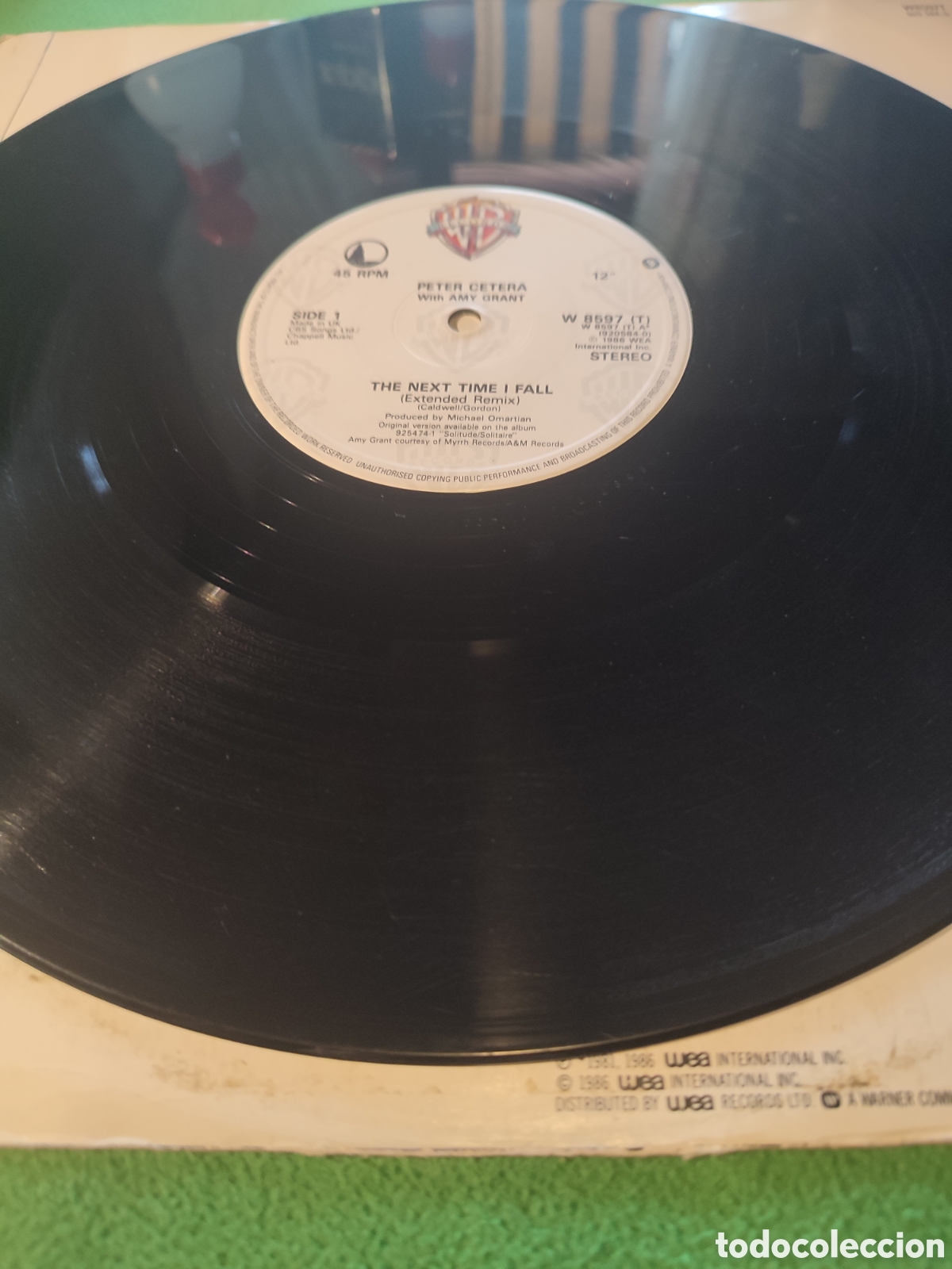 Discos de vinilo: Peter Cetara - The Next time i fall Maxi Single - Foto 3