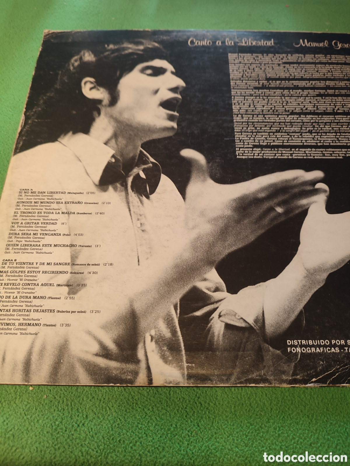 Discos de vinilo: Manuel Gerena - Canto a la libertad - Foto 2