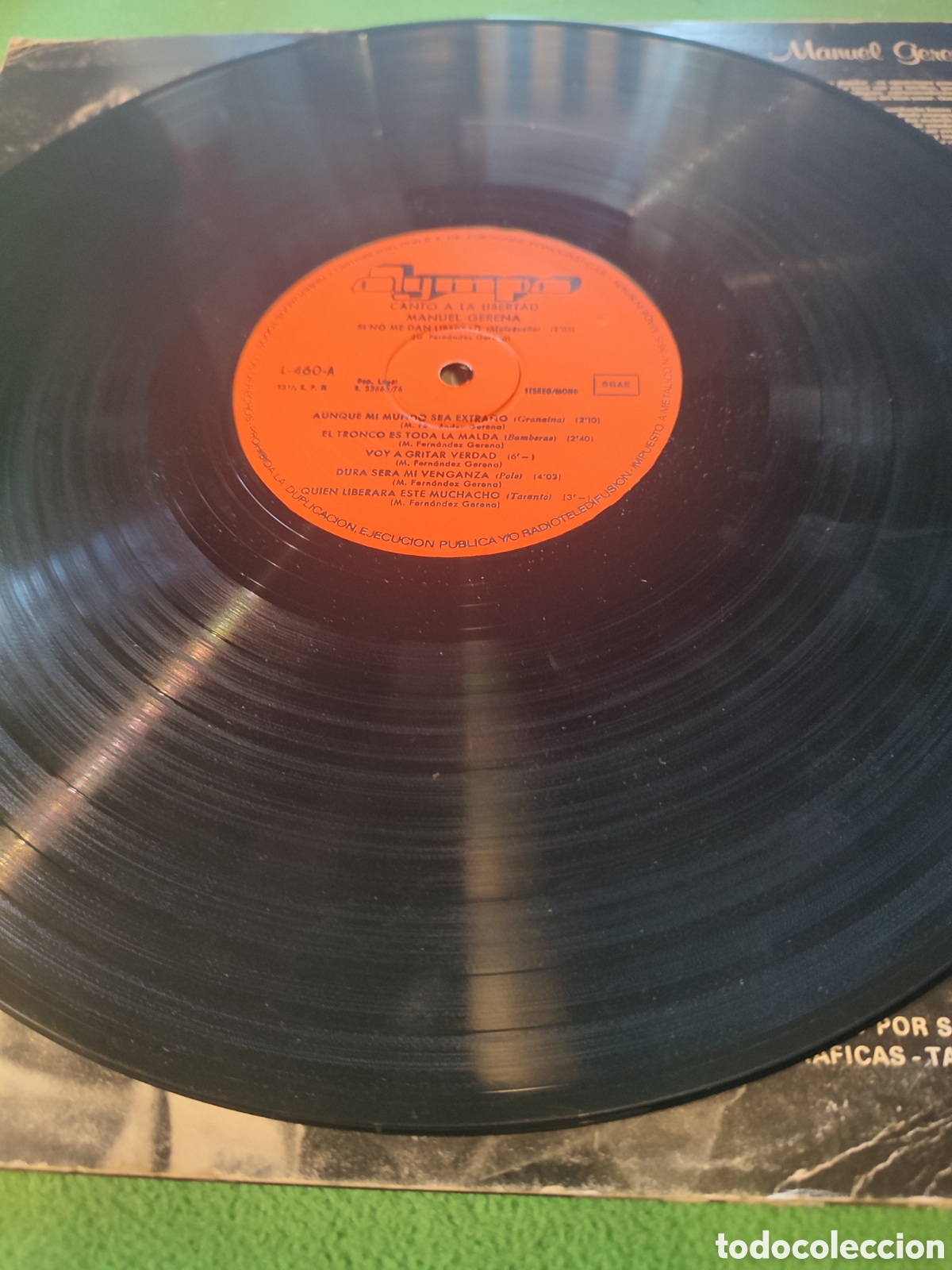 Discos de vinilo: Manuel Gerena - Canto a la libertad - Foto 3
