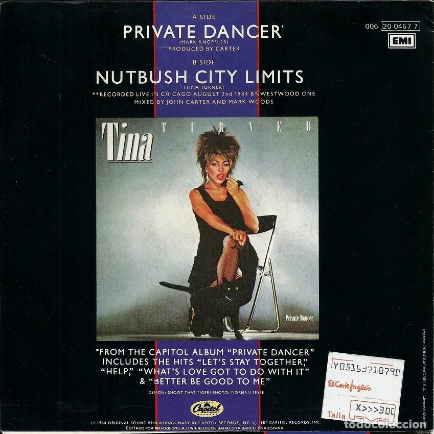 Discos de vinilo: TINA TURNER &middot;&middot;&middot; Private Dander / Nutbush City Limits - (Single) - Foto 2