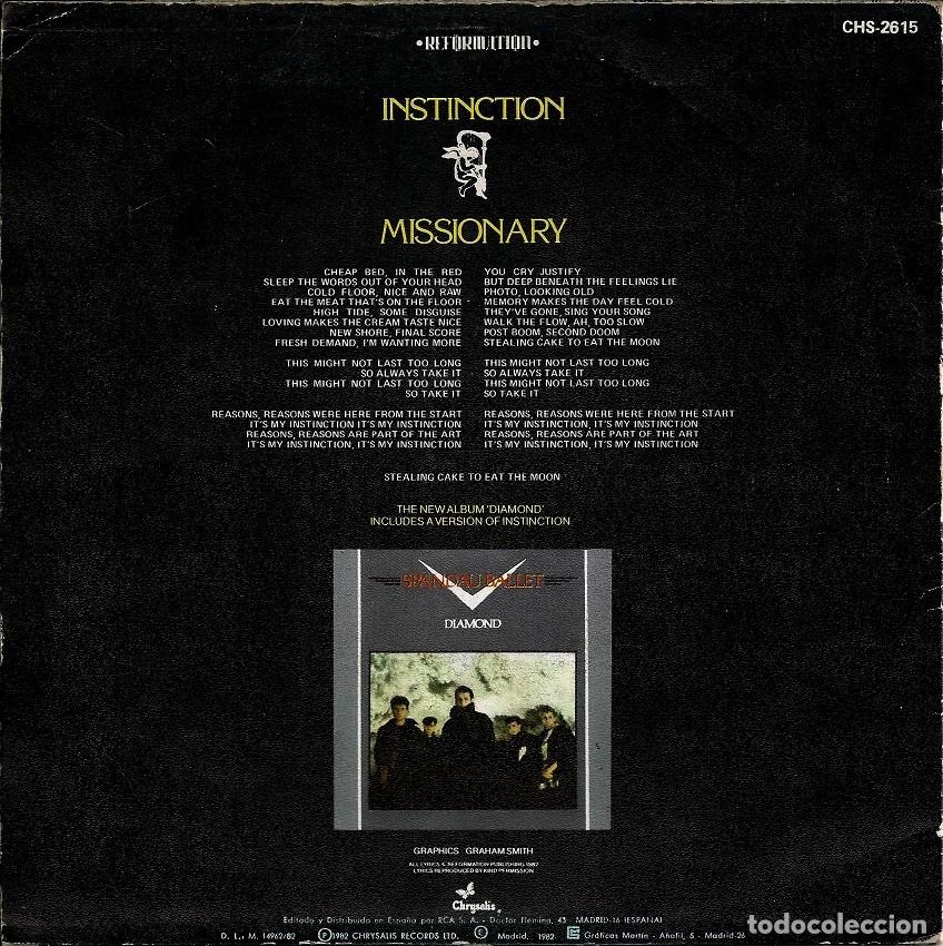 Discos de vinilo: SPANDAU BALLET &middot;&middot;&middot; Instinction / Missionary - (Single) - Foto 2