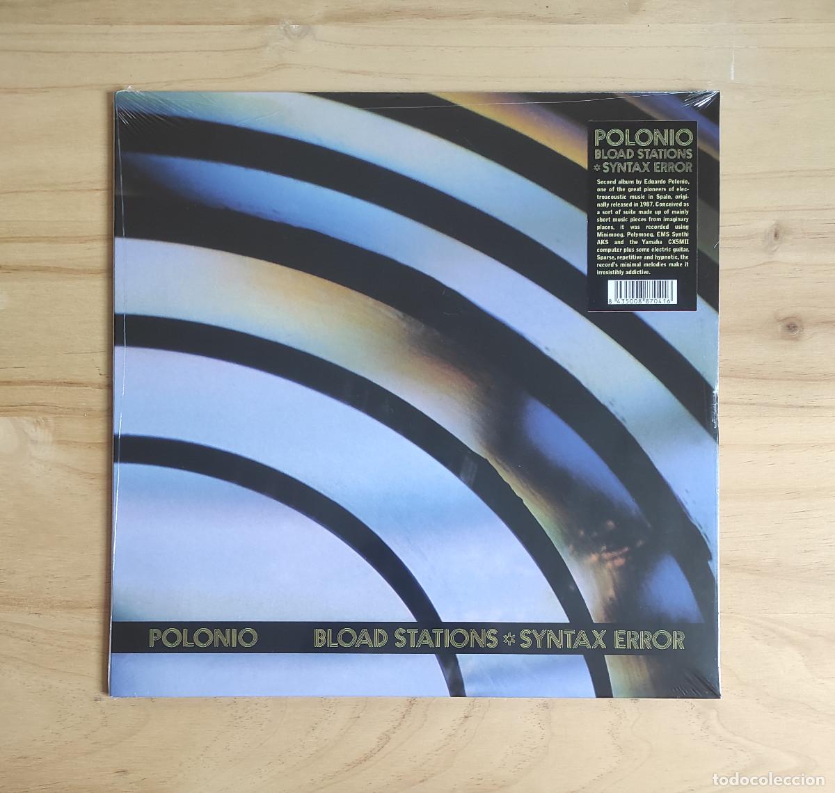 Discos de vinilo: Eduardo Polonio - Bload Stations / Syntax Error (1987) LP Nuevo - Foto 1