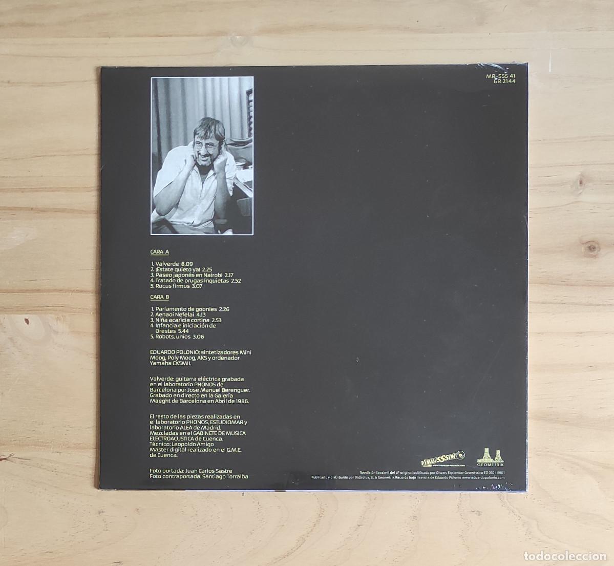 Discos de vinilo: Eduardo Polonio - Bload Stations / Syntax Error (1987) LP Nuevo - Foto 2