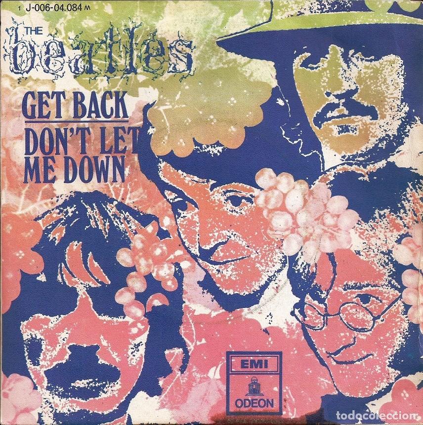 Discos de vinilo: THE BEATLES &middot;&middot;&middot; Get Back / Dont Let Me Down - (Single) - Foto 1