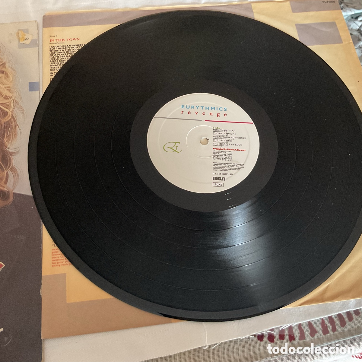 Discos de vinilo: EURYTHMICS Revenge Vinilo - Foto 2