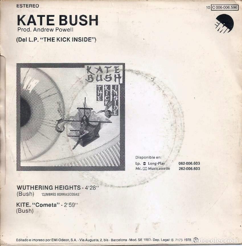 Discos de vinilo: KATE BUSH &middot;&middot;&middot; Wuthering Heights / Kite - (single) - Foto 2