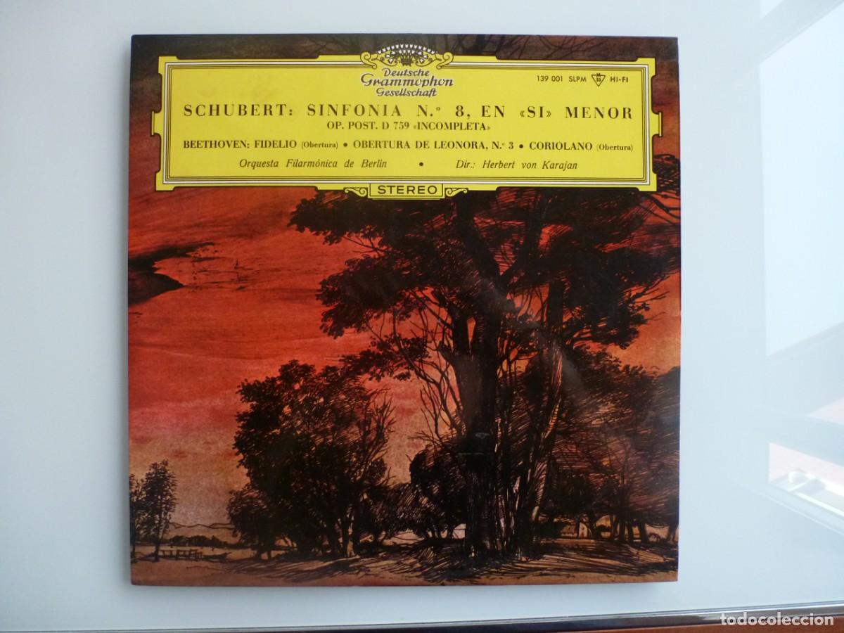Discos de vinilo: SCHUBERT &middot; BEETHOVEN (LP DGG 1966) KARAJAN - Foto 1