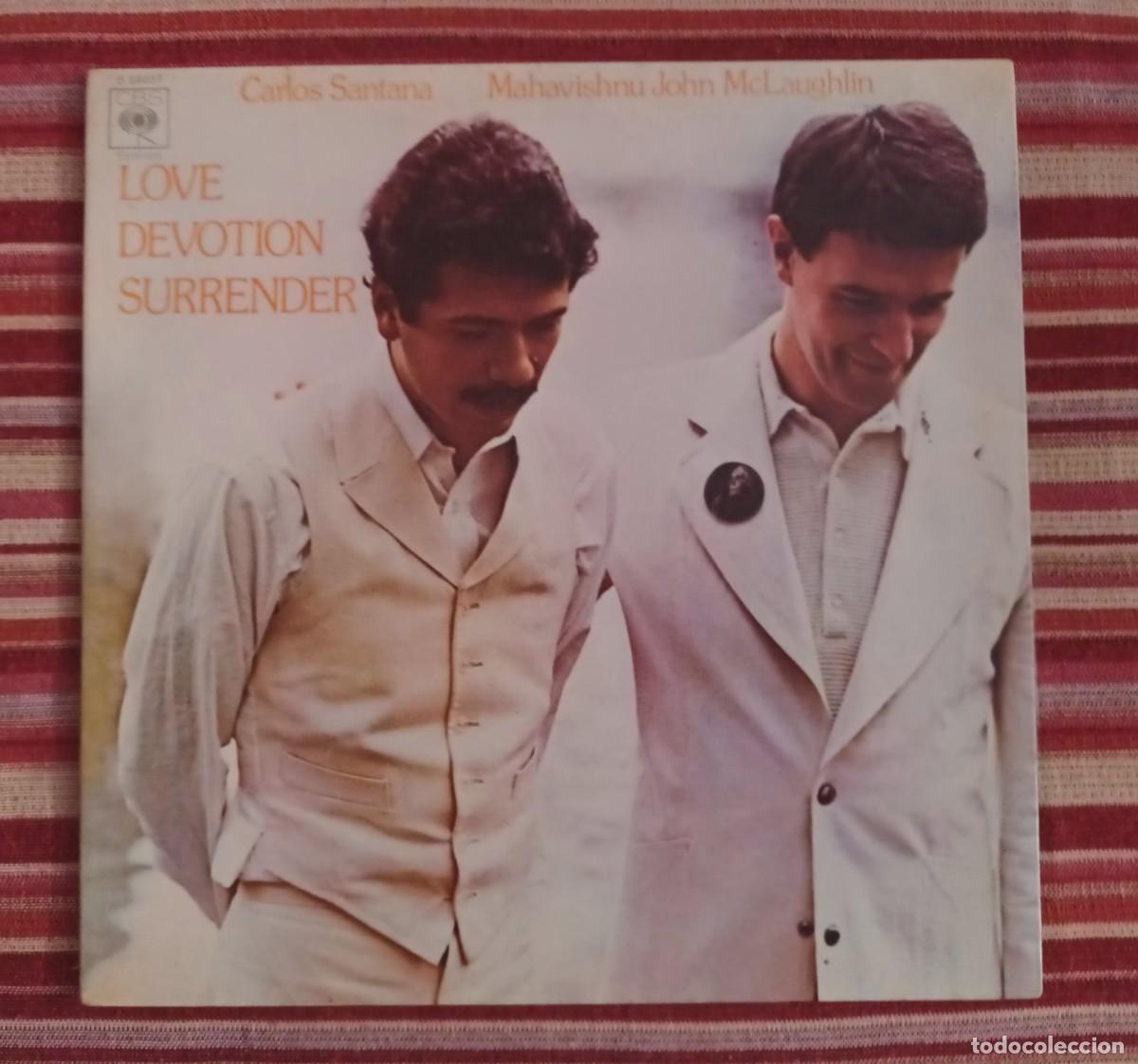 Discos de vinilo: CARLOS SANTANA & JOHN McLAUGHLIN - LOVE DEVOTION SURRENDER - LP - Foto 1