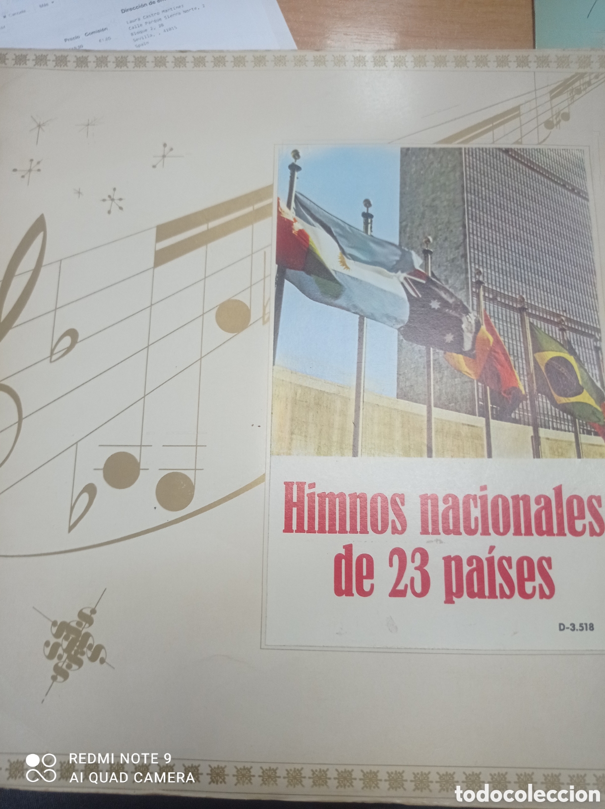 Discos de vinil: Himnos nacionales de veintitr&eacute;s pa&iacute;ses