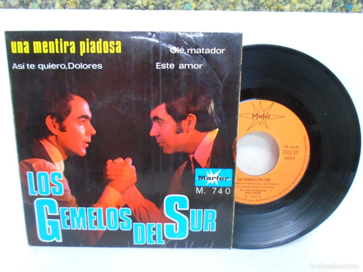 Discos de vinilo: LOS GEMELOS DEL SUR . SINGLE 1968 - Foto 1
