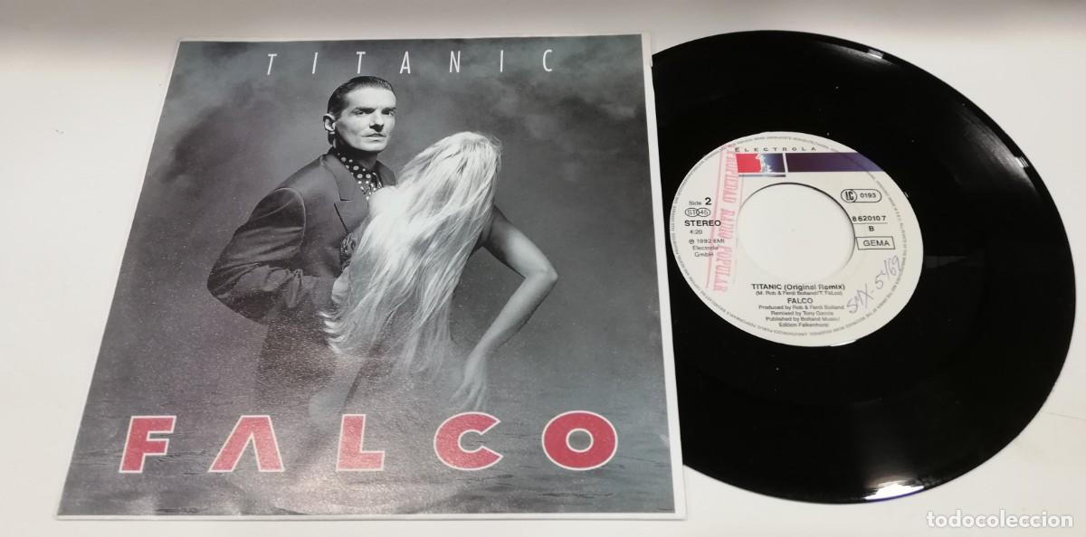 Discos de vinilo: SCO20-Falco - Titanic (7&rdquo;, Single) - Foto 1