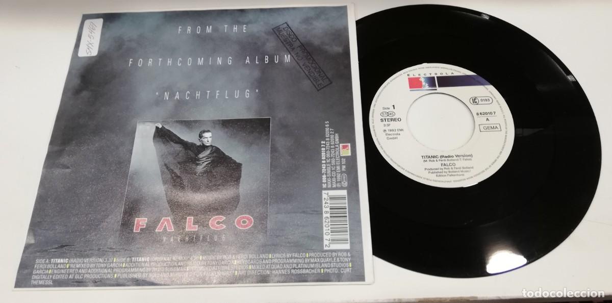 Discos de vinilo: SCO20-Falco - Titanic (7&rdquo;, Single) - Foto 2