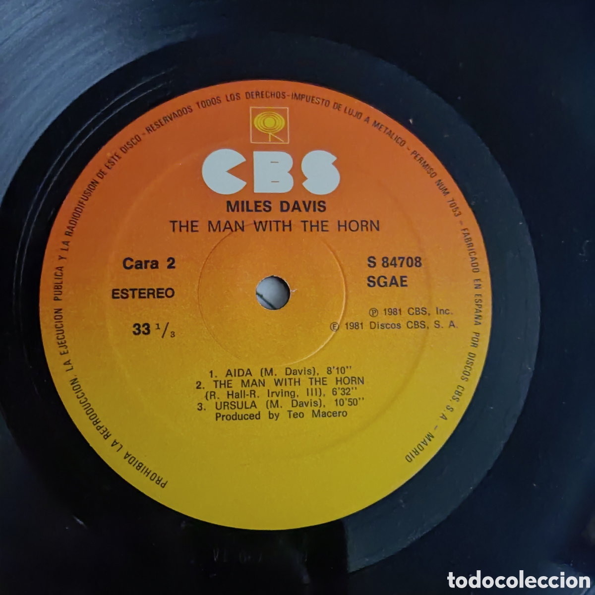 Discos de vinilo: MILES DAVIS THE MAN WITH THE HORN - Foto 4