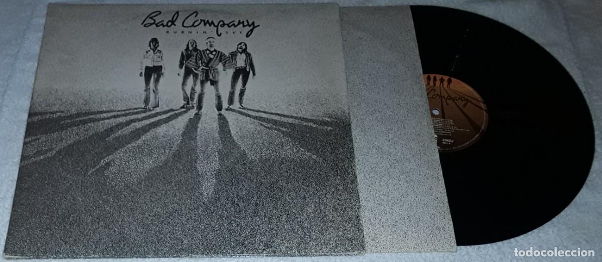 Discos de vinilo: LP - BAD COMPANY - BURNIN SKY - GATEFOLD - Foto 1