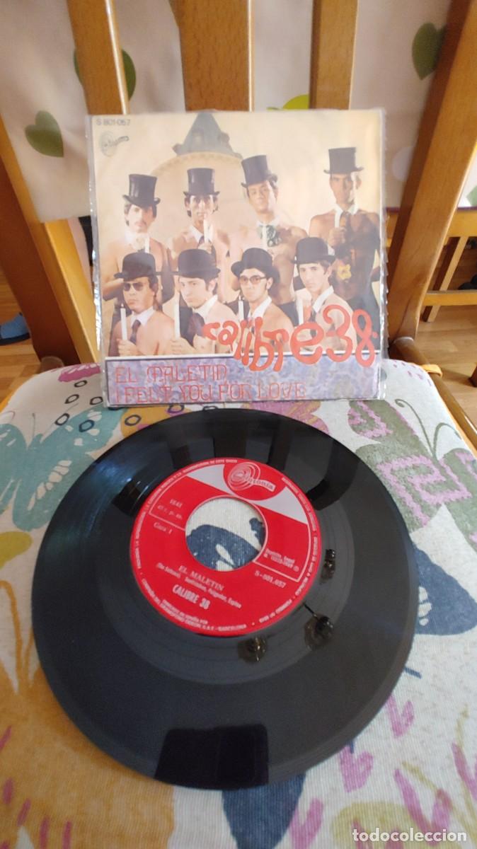 Discos de vinilo: CALIBRE 38-SINGLE EL MALETIN - Foto 1