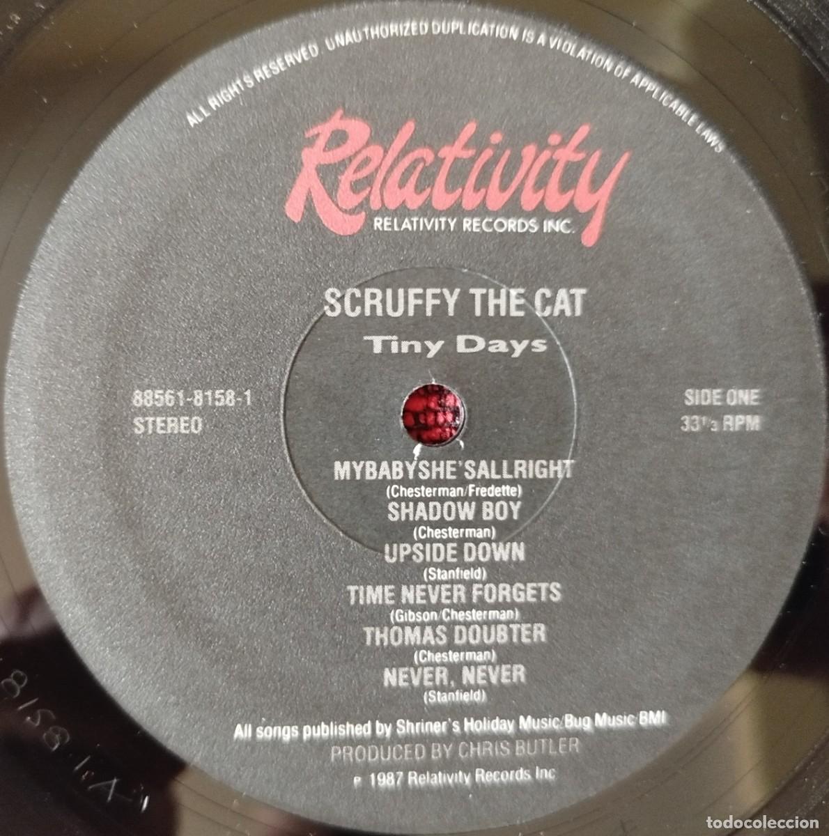 Discos de vinilo: SCRUFFY THE CAT ** Tiny Days ** VINILO LP 1987 USA - Foto 3