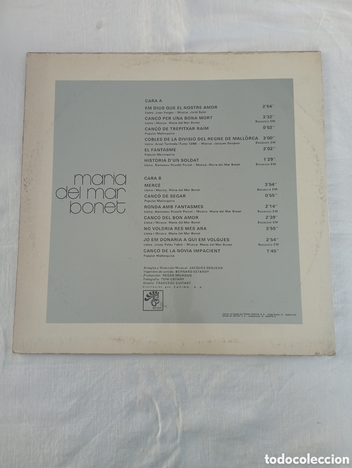 Discos de vinilo: Disco de vinilo Maria del Mar Bonet - Foto 2