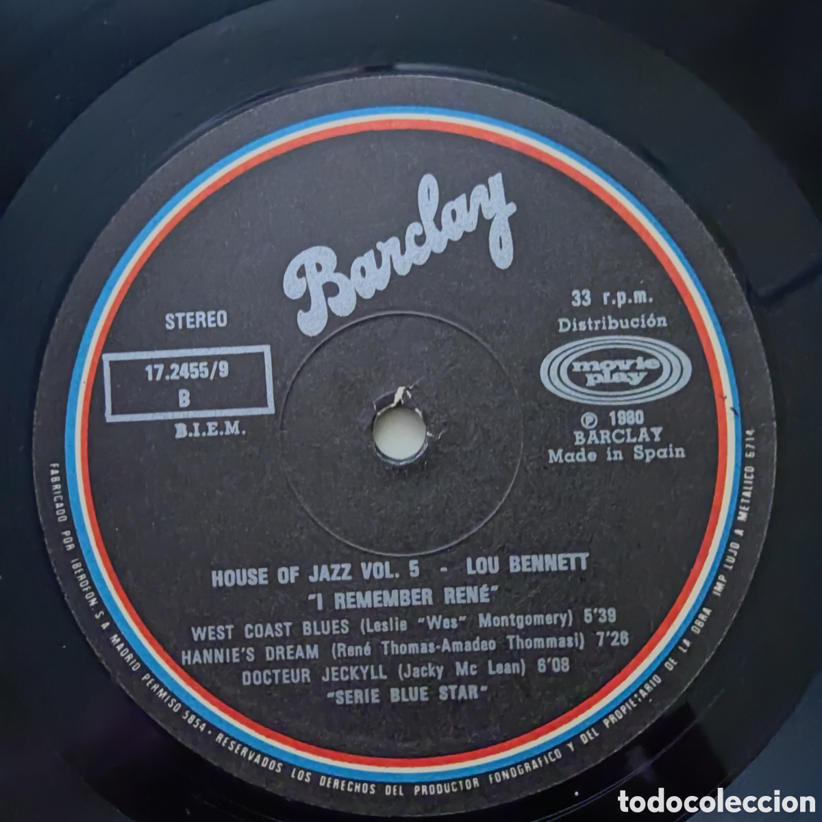 Discos de vinilo: LOU BENNETT I Remember Ren&eacute; - VINILO LP - Foto 4
