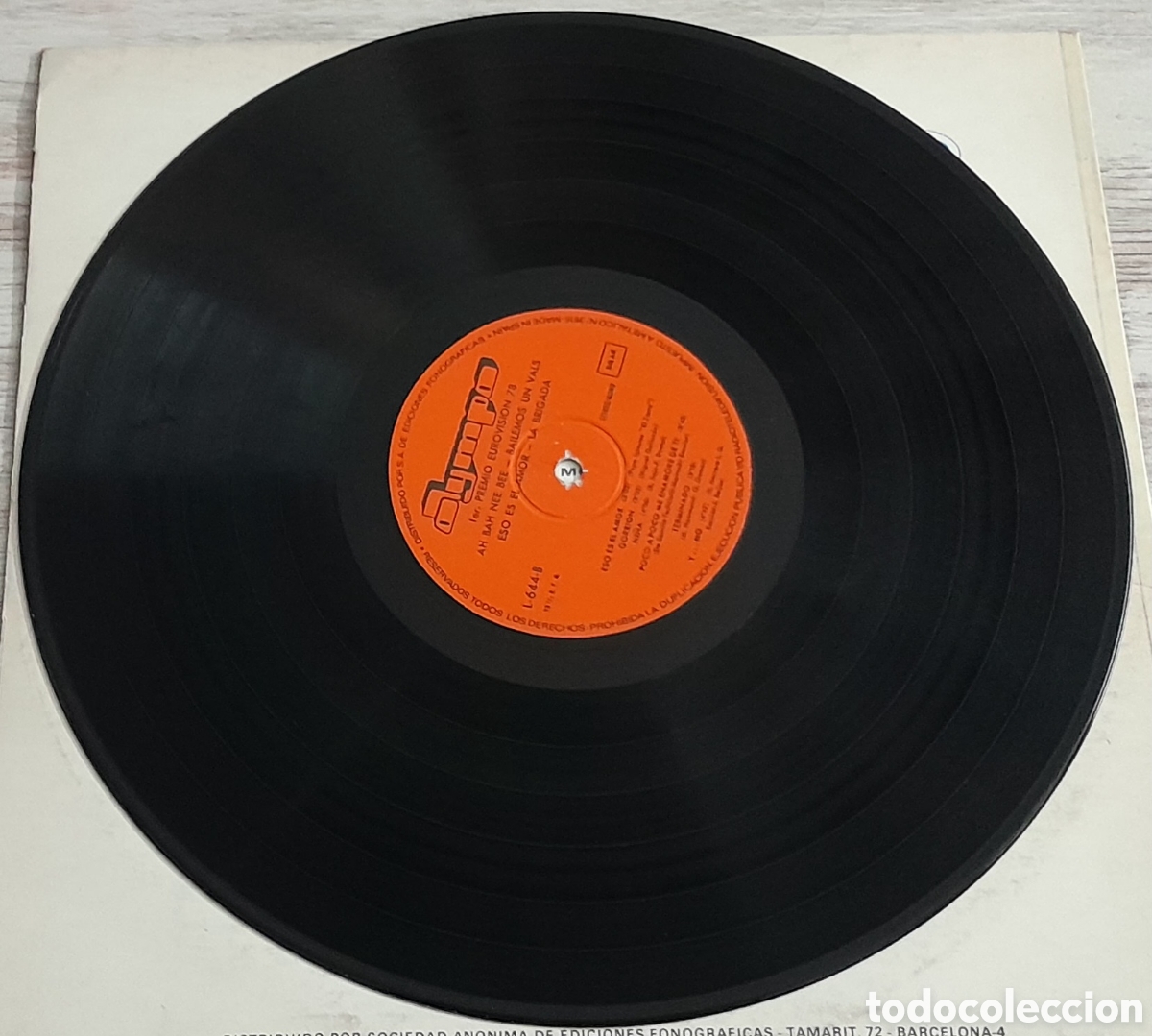 Discos de vinilo: LA BRIGADA - EUROVISION 78 - OLYMPO 1978 - Foto 4