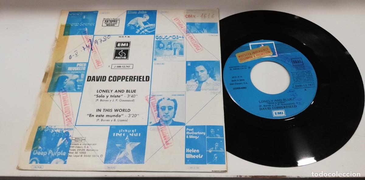Discos de vinilo: SCO21-David Copperfield - Lonely And Blue (7&rdquo;, Single) - Foto 2