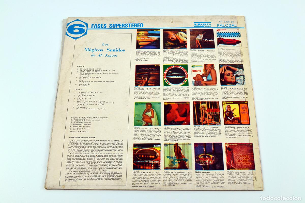 Discos de vinilo: KORVIN BRASS & STRINGS MAGIC SOUNDS LP ESPA&Ntilde;A (ADG1) - Foto 2