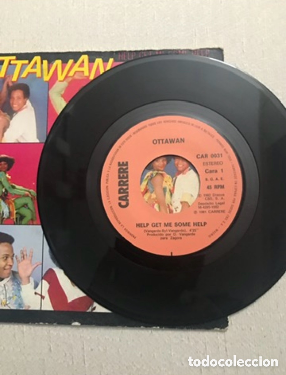 Discos de vinilo: SINGLE VINILO OTAWAN HELP GET ME SOME HELP ESCASO A&Ntilde;OS 80 - Foto 5