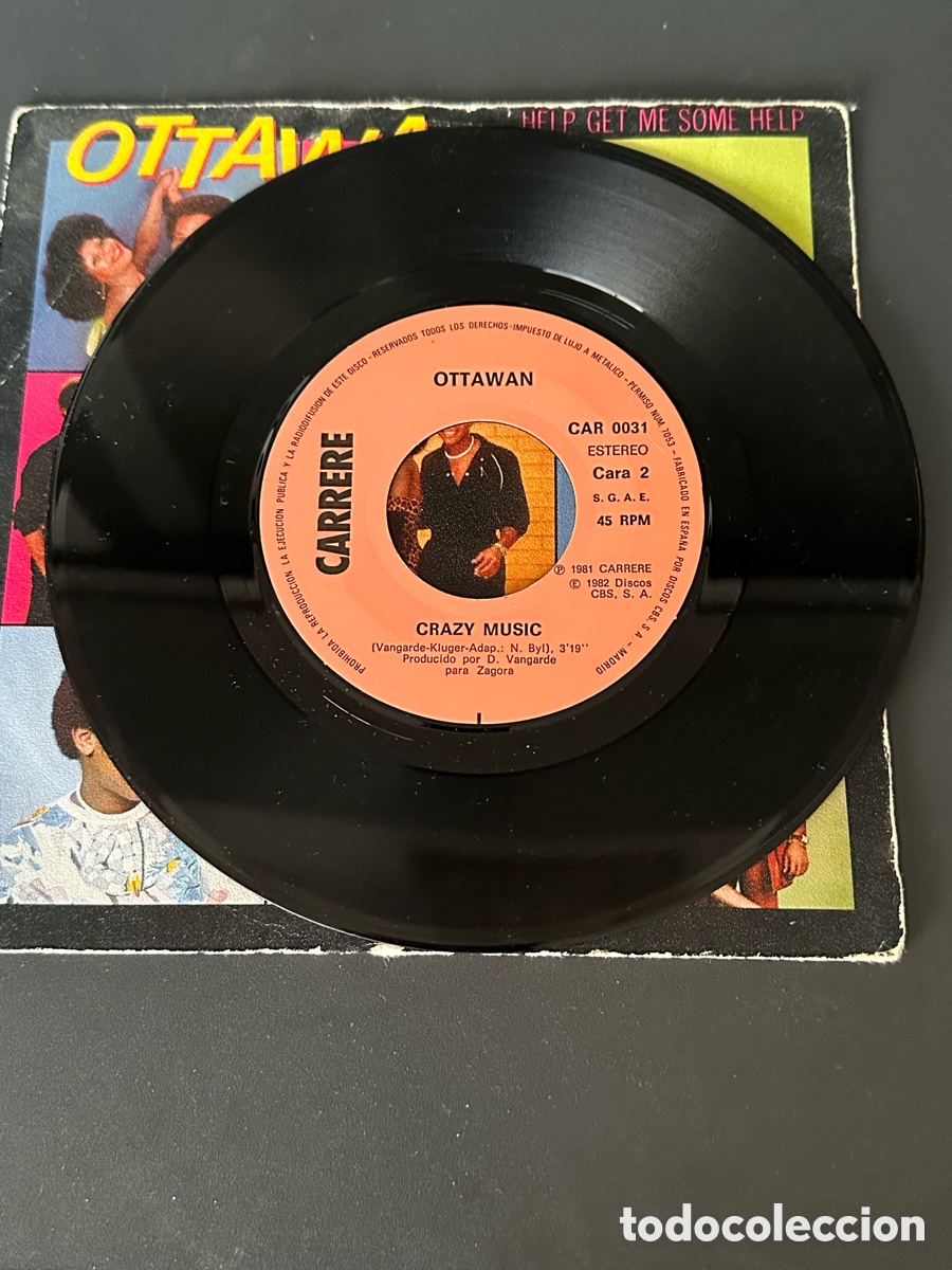 Discos de vinilo: SINGLE VINILO OTAWAN HELP GET ME SOME HELP ESCASO A&Ntilde;OS 80 - Foto 6