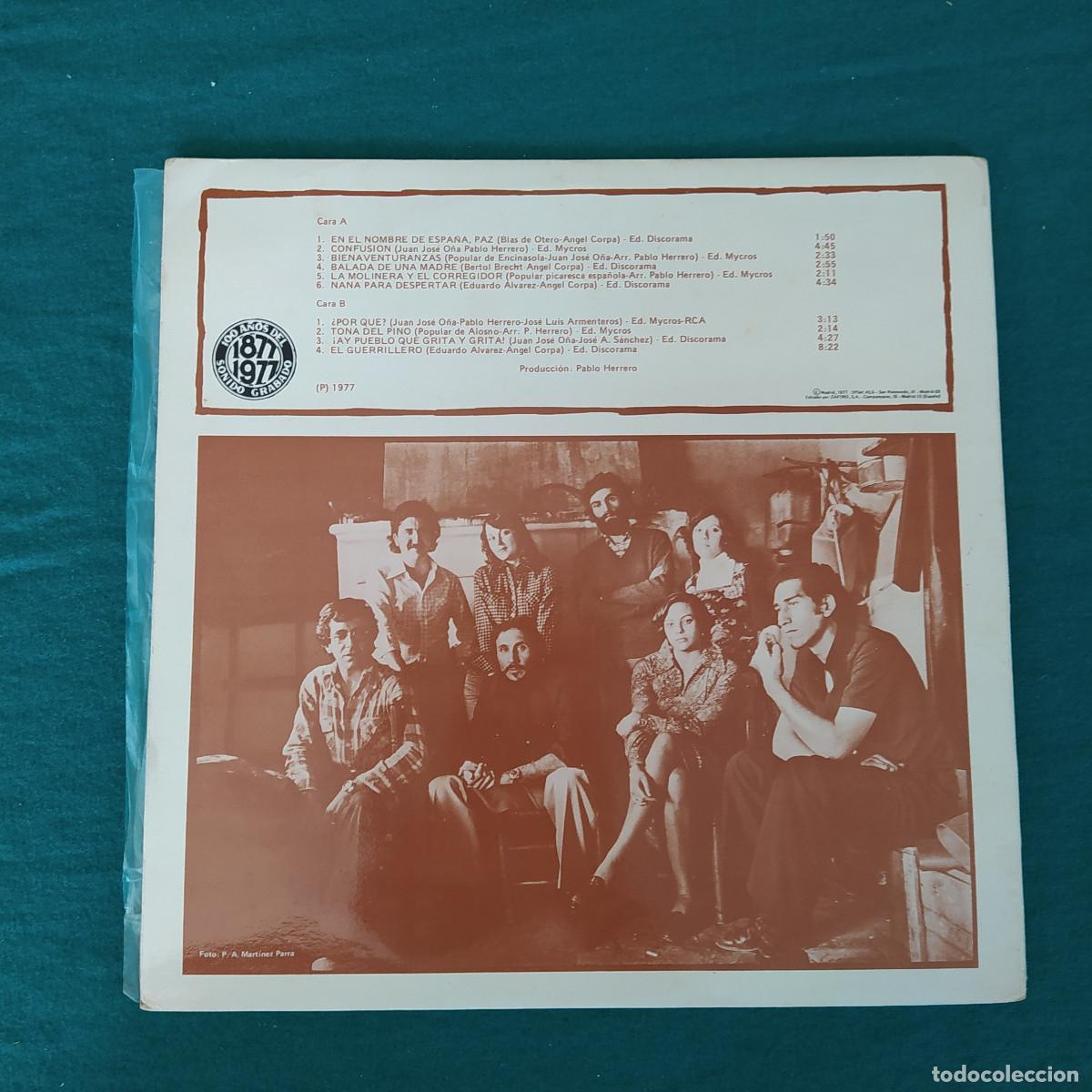 Discos de vinilo: Jarcha &ndash; En El Nombre De Espa&ntilde;a, Paz - Foto 2