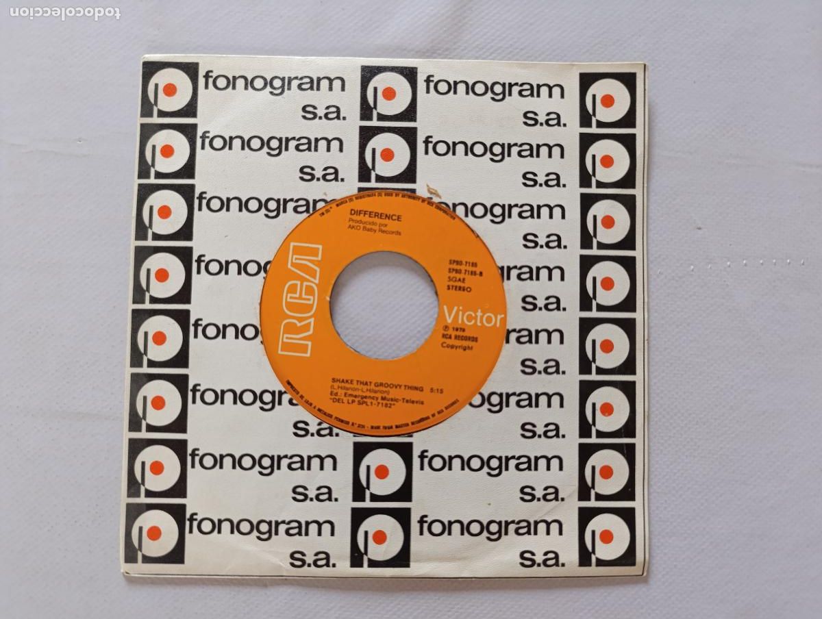 Discos de vinilo: SINGLE DIFFERENCE - HIGH FLY / SHAKE THAT GROOVY THING - DISCO VINILO (X2) - Foto 1