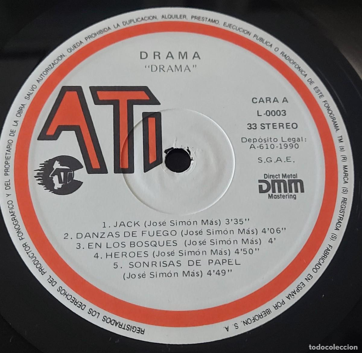 Discos de vinilo: LP DRAMA SAME JOSE SIM&Oacute;N ATI A&Ntilde;O 1990 ESPA&Ntilde;A - Foto 4
