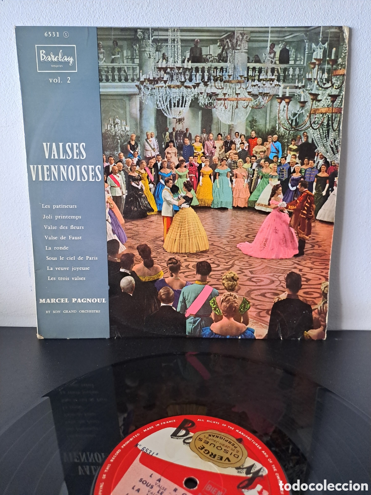 Discos de vinil: VALSES VIENNOISES. BARCLAY. VOL.2. MARCEL PAGNOUL. LX.3