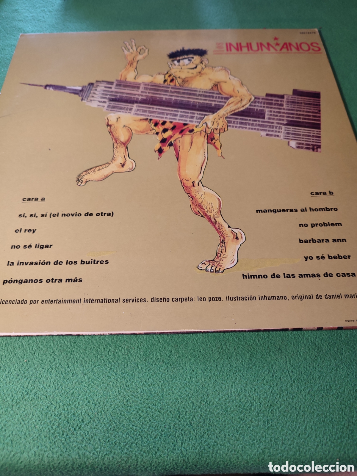 Discos de vinilo: Los Inhumanos - No problem 1990 - Foto 2