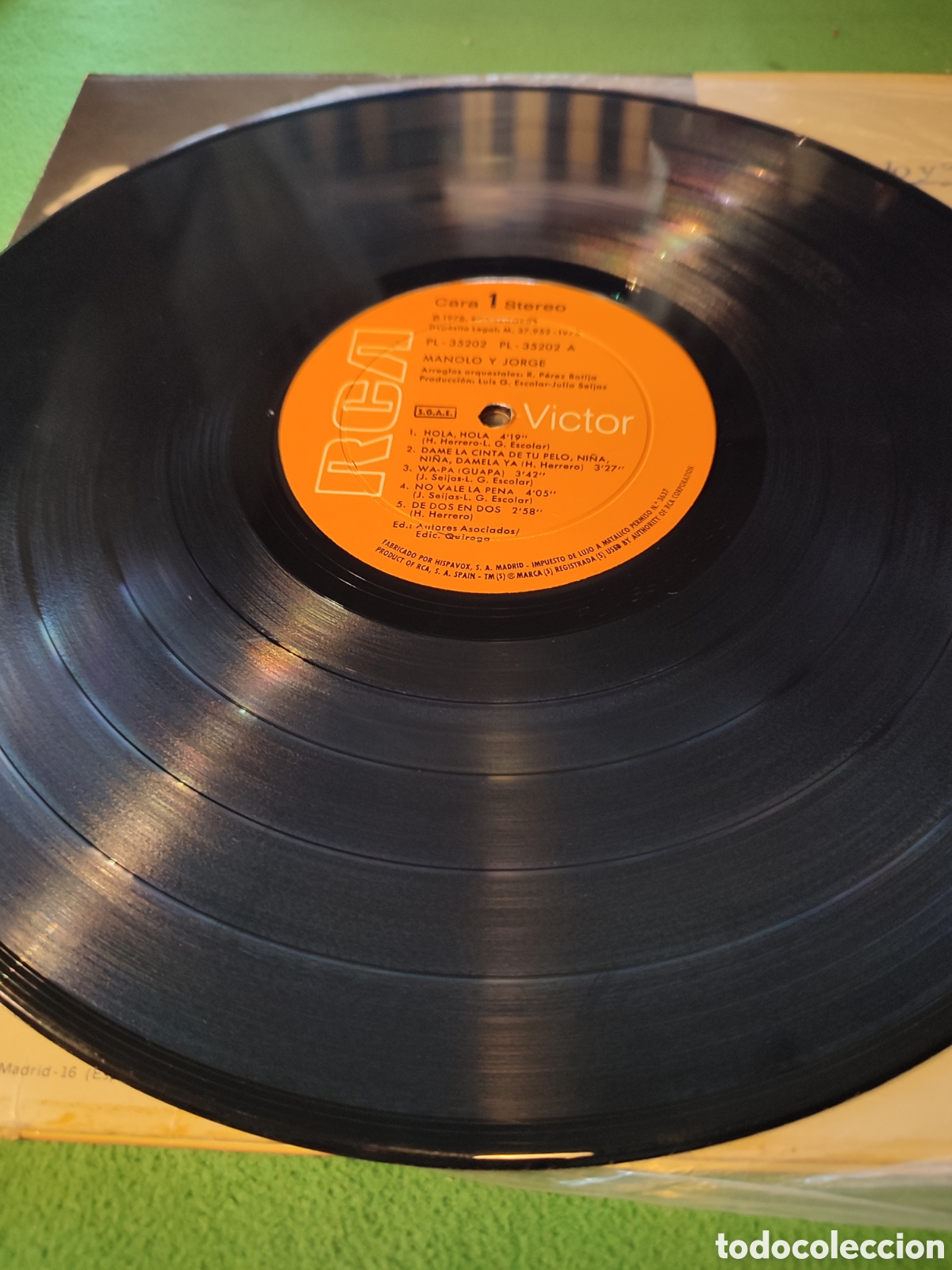 Discos de vinilo: Manolo y Jorge - Manolo y Jorge edici&oacute;n 1978 - Foto 3